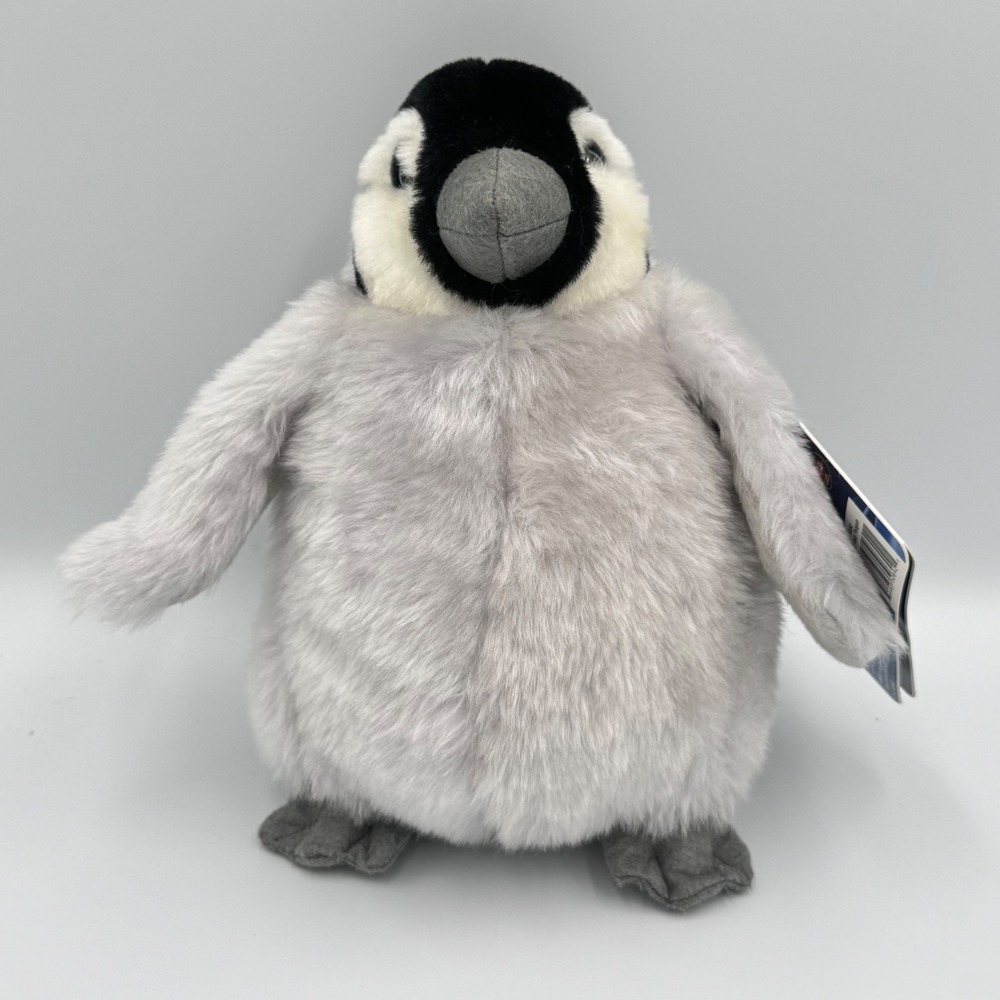 Coca-Cola 2007 Emperor Penguin Chick Plush With Hang Tag Fuzzy Grey